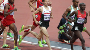 Nate Brannen of Cambridge, Ont. in the 1500-metre semi-final at the 2012 London Olympics, Friday, Aug. 3, 2012. THE CANADIAN PRESS/HO, COC – Mike Ridewood